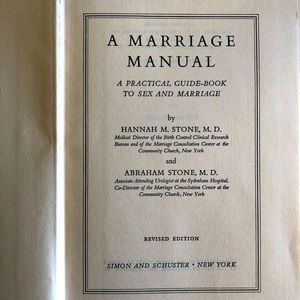 A MARRIAGE MANUAL - 1935